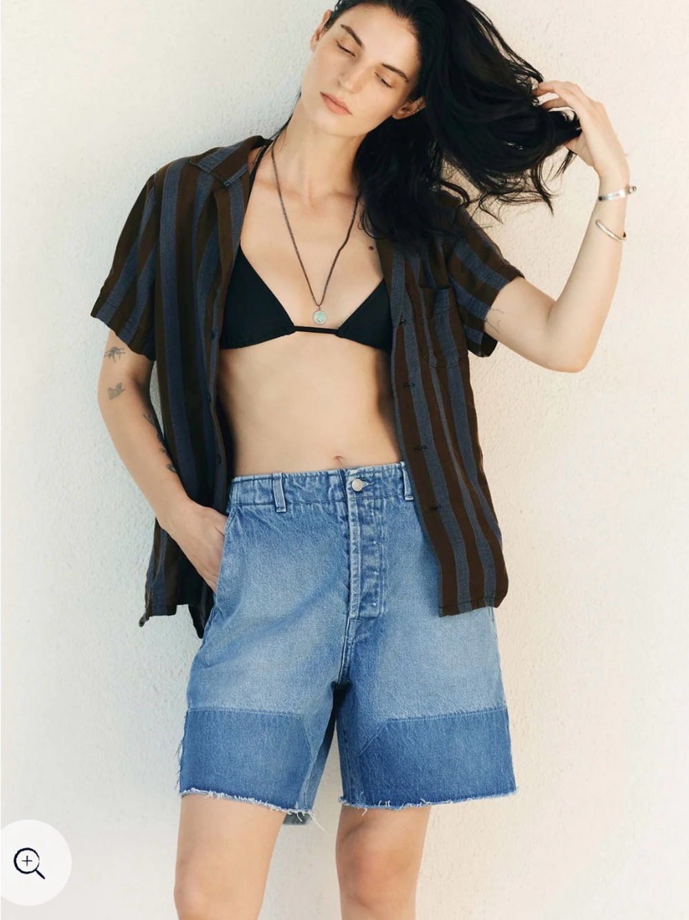 Imogen and Willie Clarke Denim work shorts